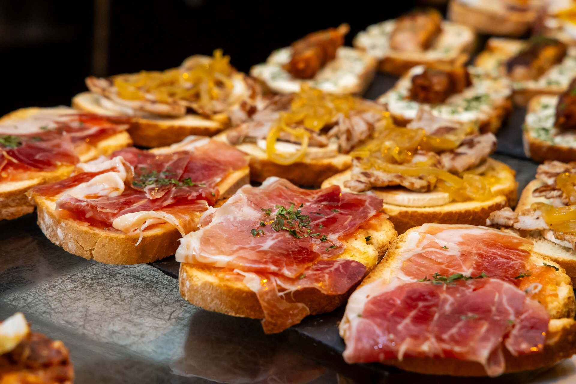 Pinchos de jamón ibérico de Guijuelo